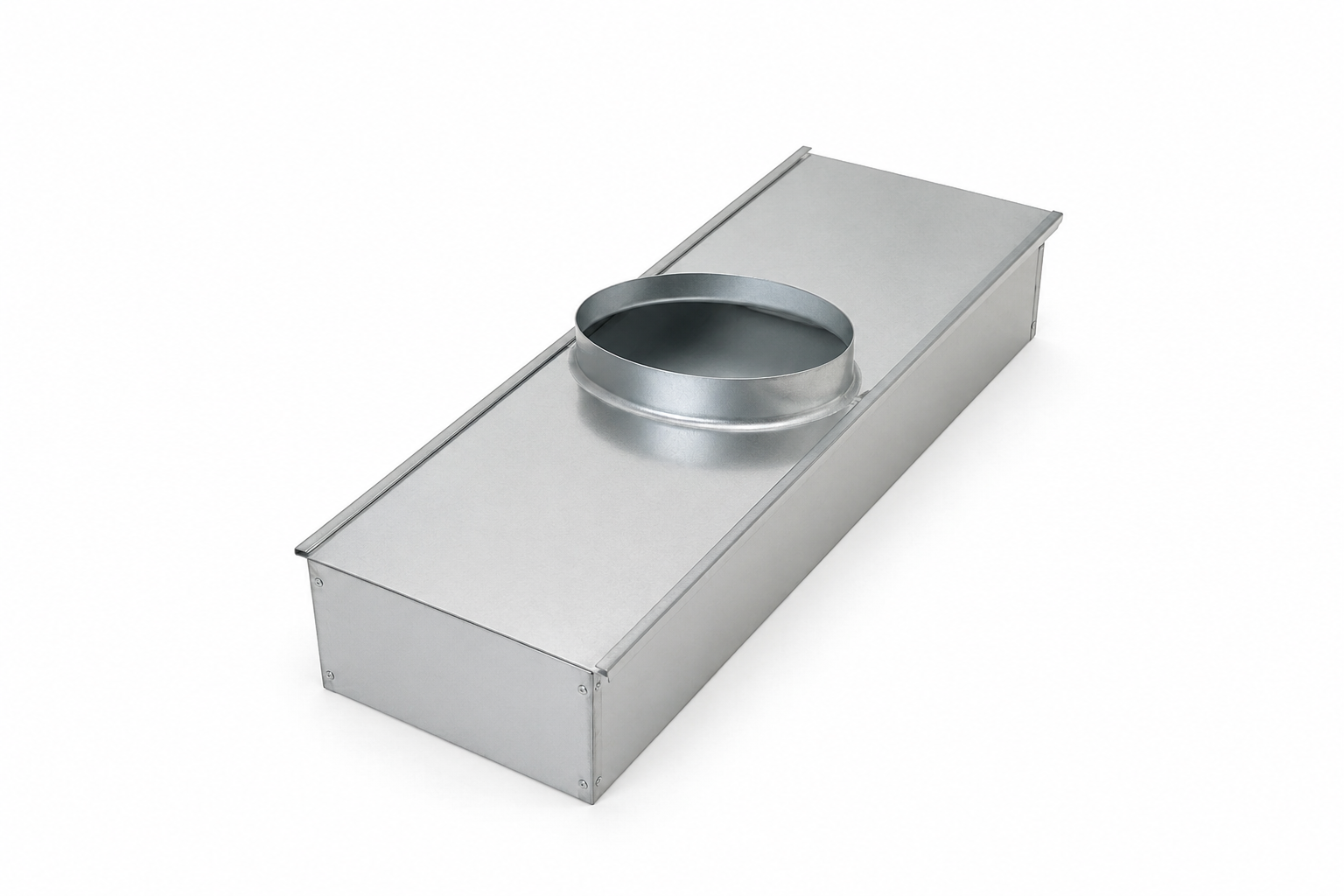 Caixa Plenum para Difusor Linear 1,19 x 24 cm | Aço Galvanizado para Sistemas de Climatização