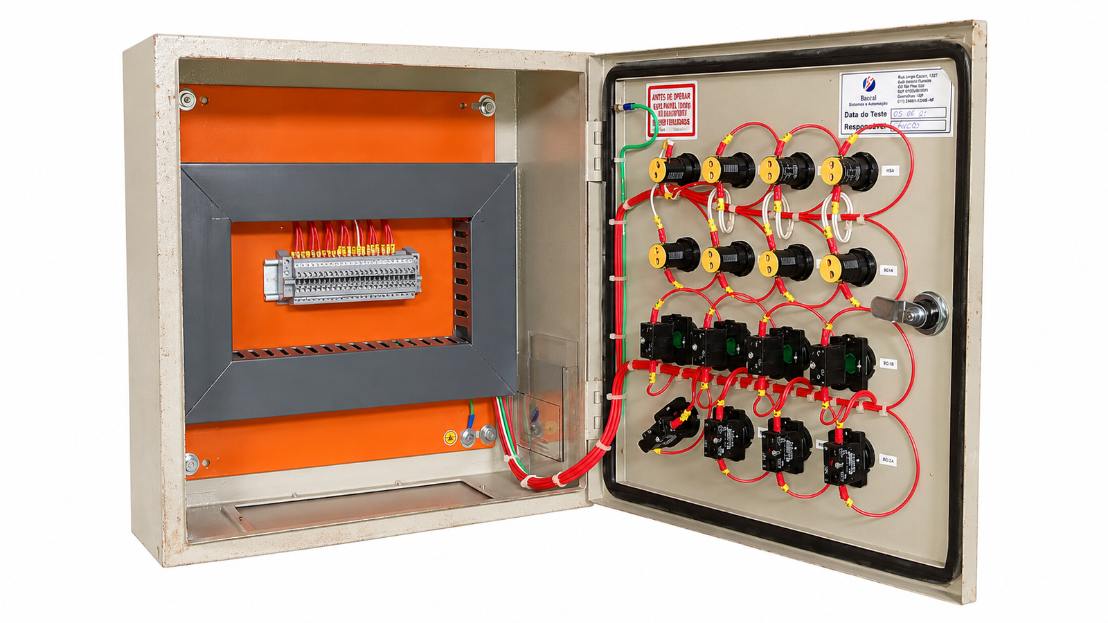 Quadro Elétrico para Comando e Sinalização Industrial 40×20