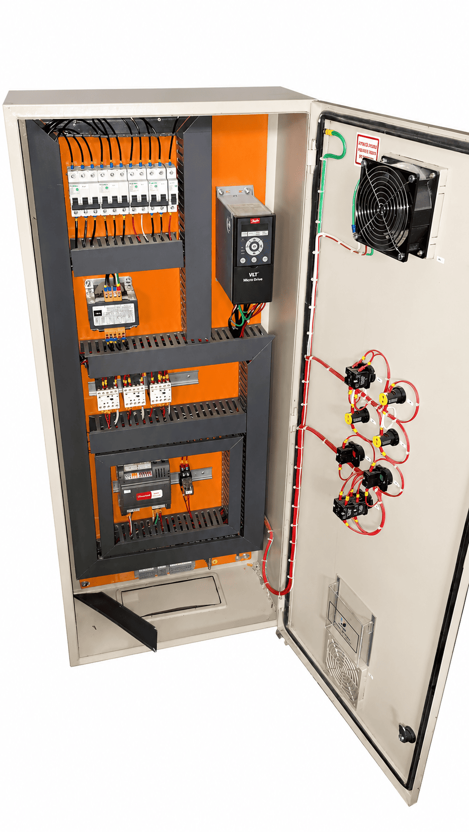Painel Elétrico de Automação Industrial com Inversor Danfoss VLT  1,20 x 50