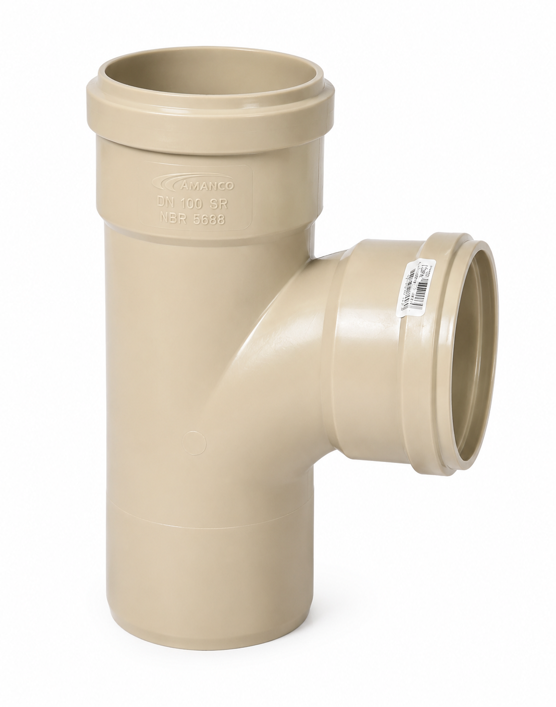 Tê de Esgoto Amanco DN 100 x 100 mm 45° Série Reforçada PVC