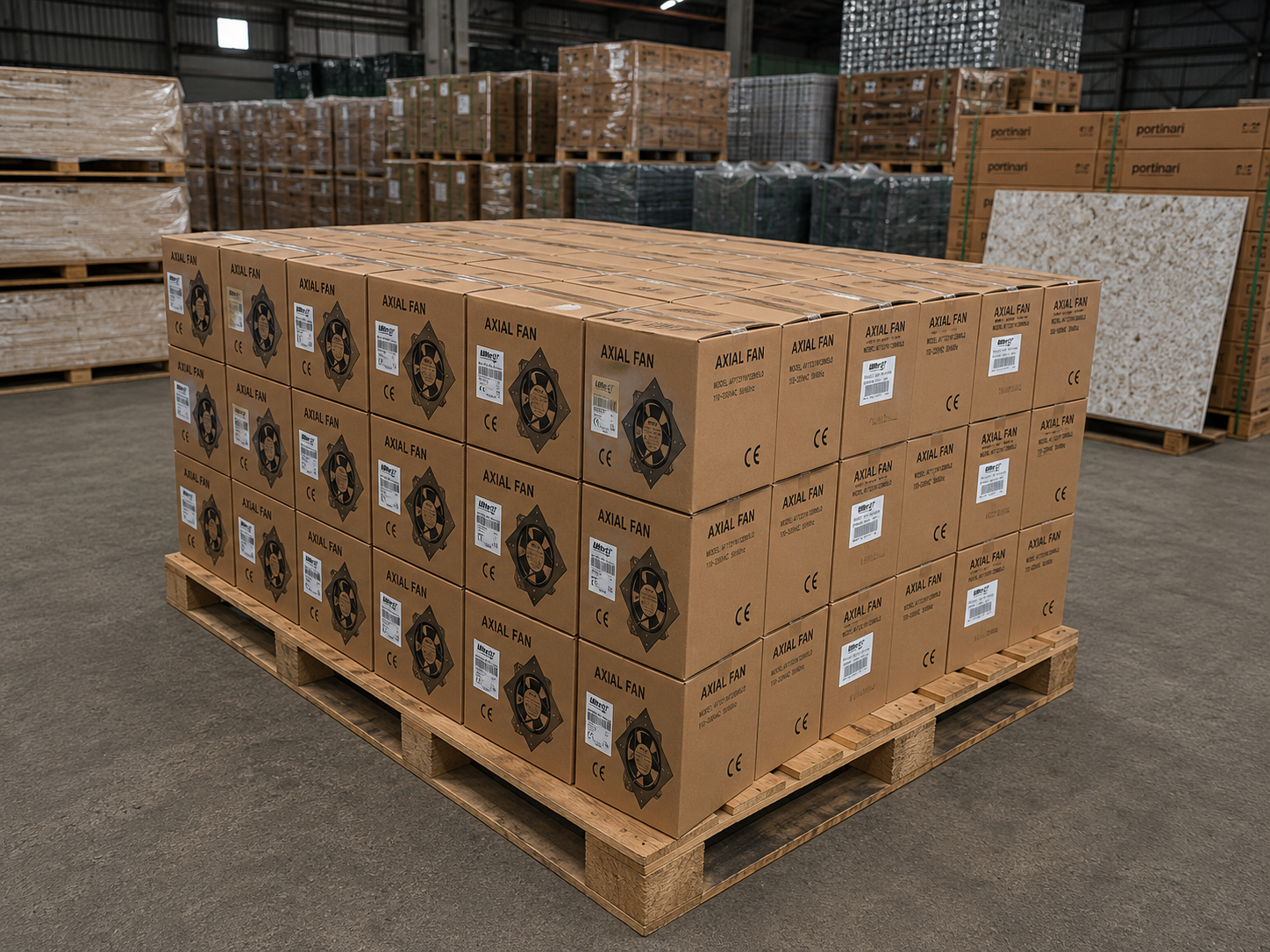 Cooler axial industrial